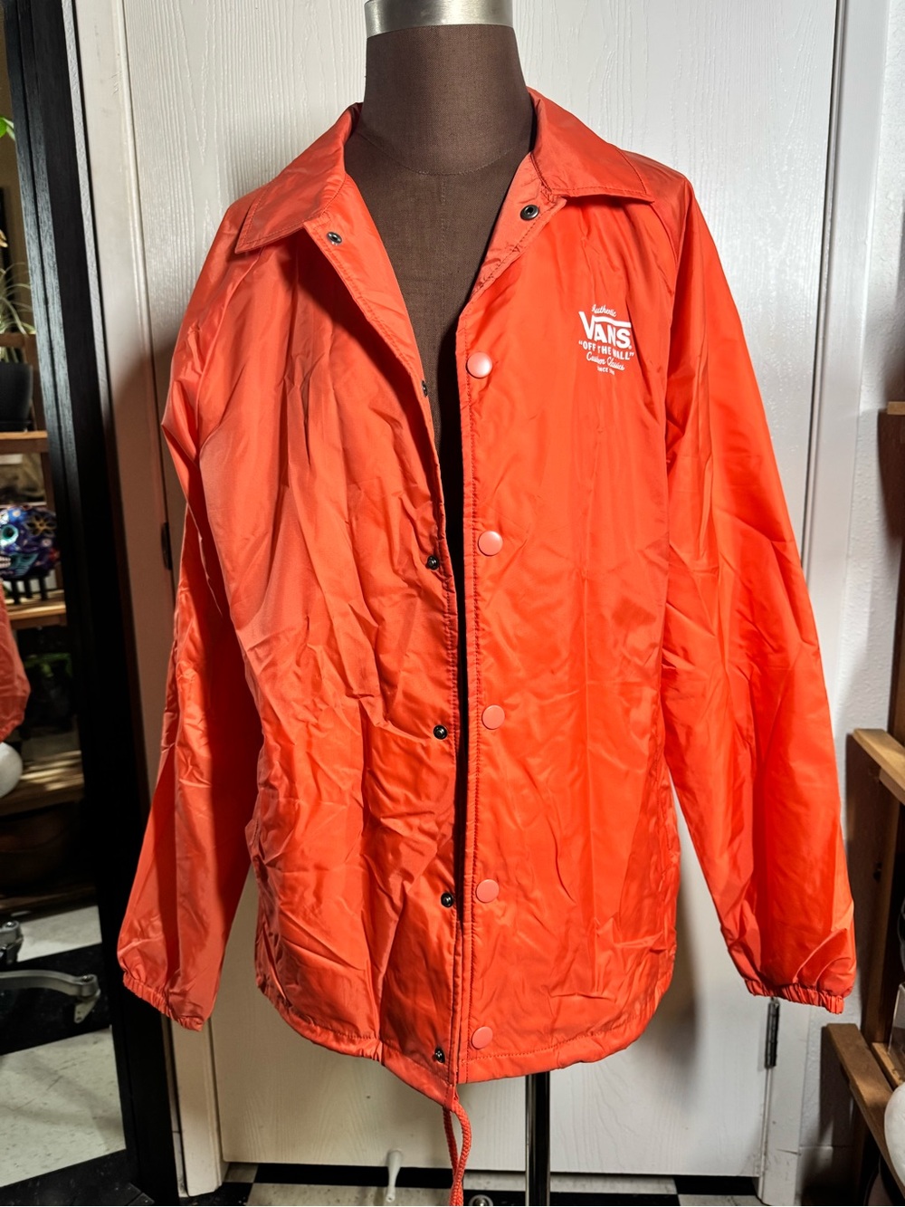 Vans Orange Jacket - Vans Logo